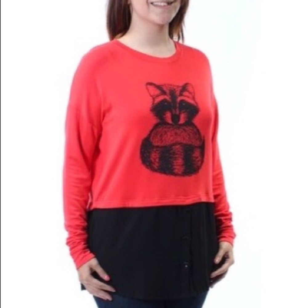 Kensie Raccon Knit Tunic ~ Small
